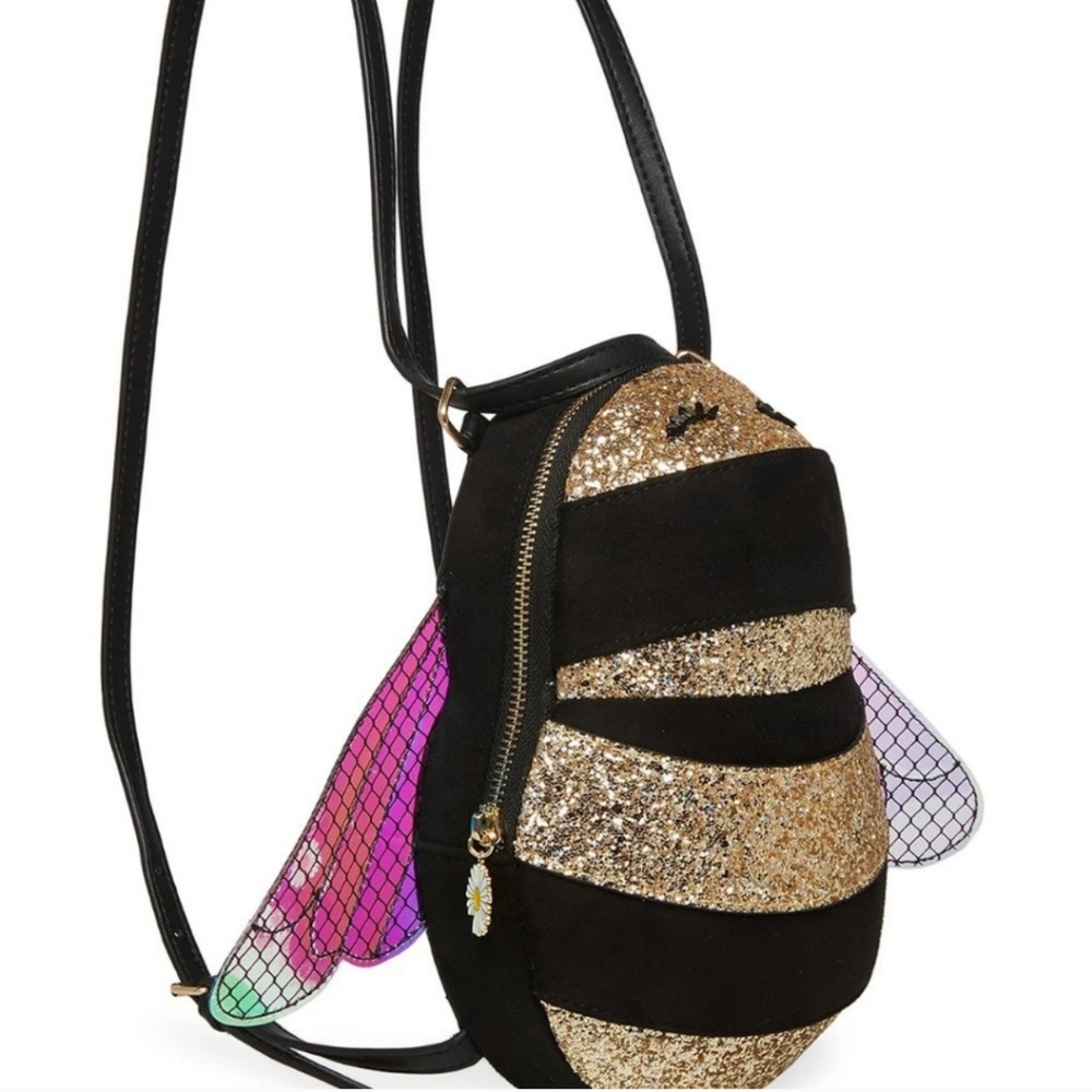 Betsey Johnson Bee Convertable Backpack / Crossbo… - image 1